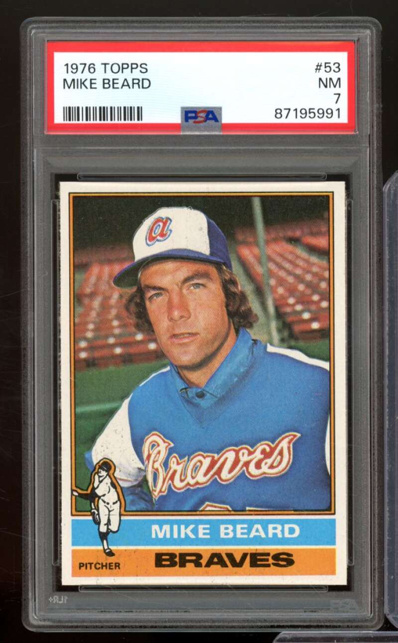 Mike Beard Rookie Card 1976 Topps #53 PSA 7 Image 1