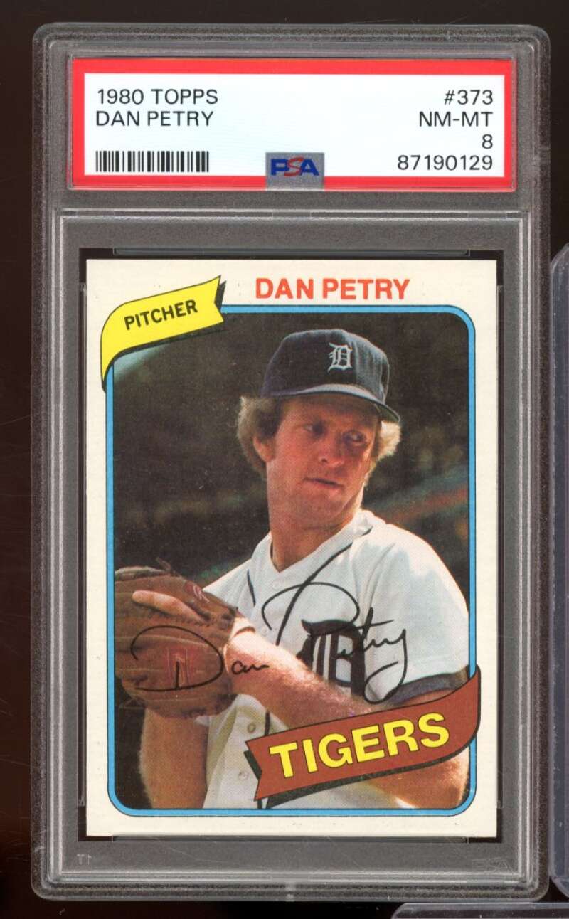 Dan Petry Rookie Card 1980 Topps #373 PSA 8 Image 1