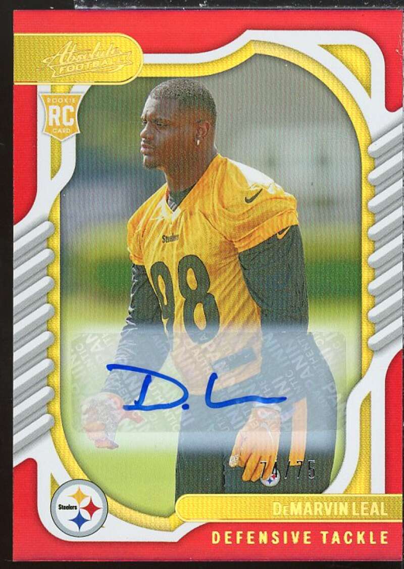 DeMarvin Leal Rookie Card 2022 Absolute Signature Rookies Spectrum Red #157  Image 1