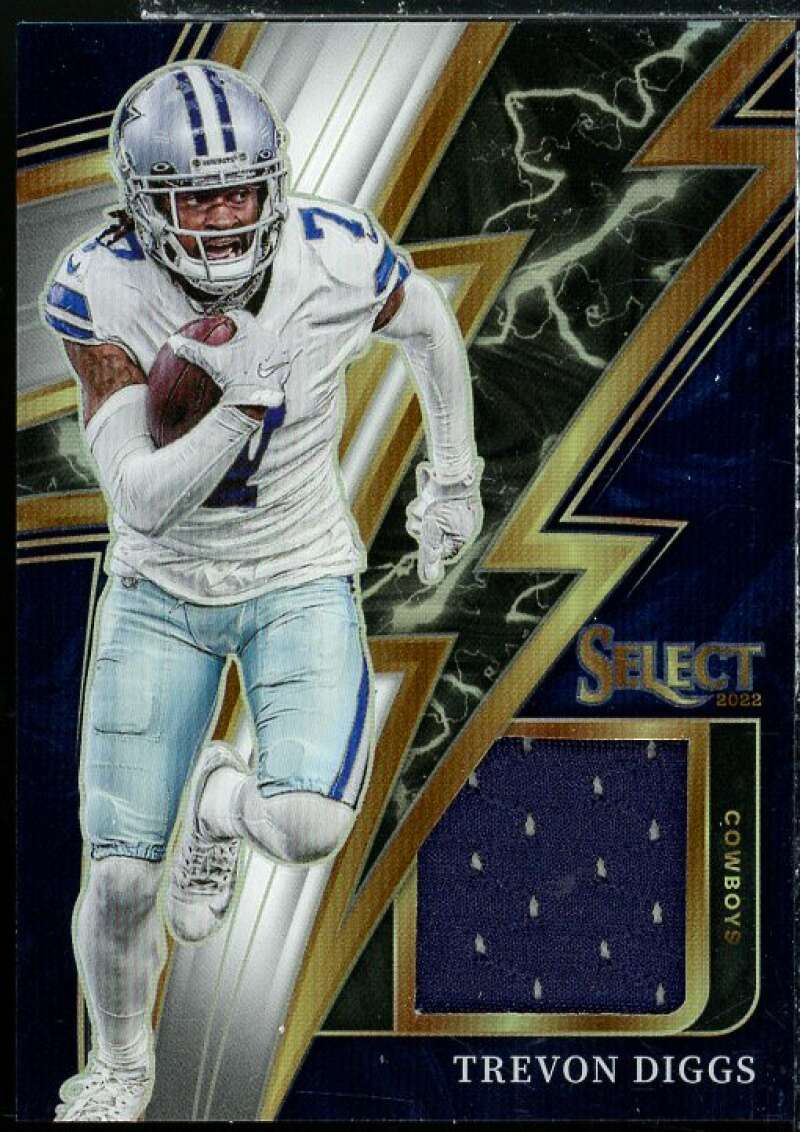 Trevon Diggs Card 2022 Select Sparks Materials Prizm White #33  Image 1