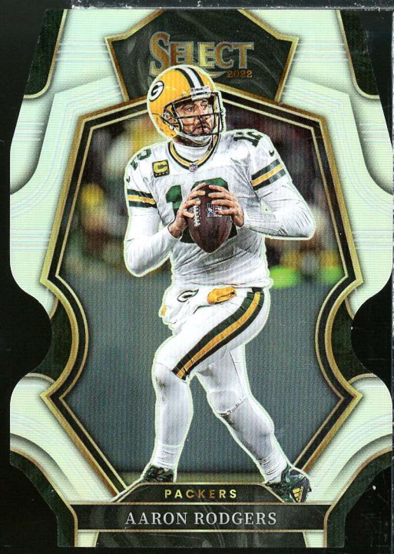 Aaron Rodgers Card 2022 Select Prizm Silver Die Cut #136  Image 1