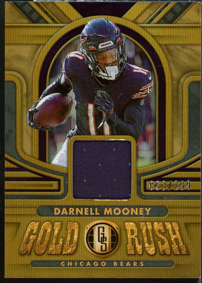 Darnell Mooney Card 2023 Panini Gold Standard Gold Rush Materials #7  Image 1