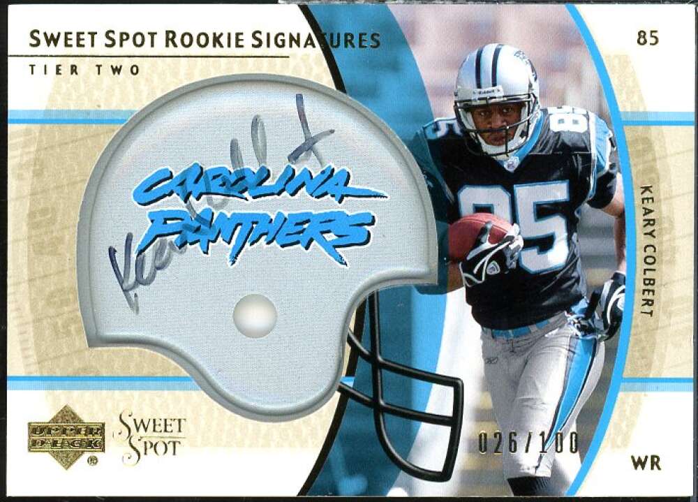 Keary Colbert Rookie Card 2004 Sweet Spot Gold Rookie Autographs #269  Image 1