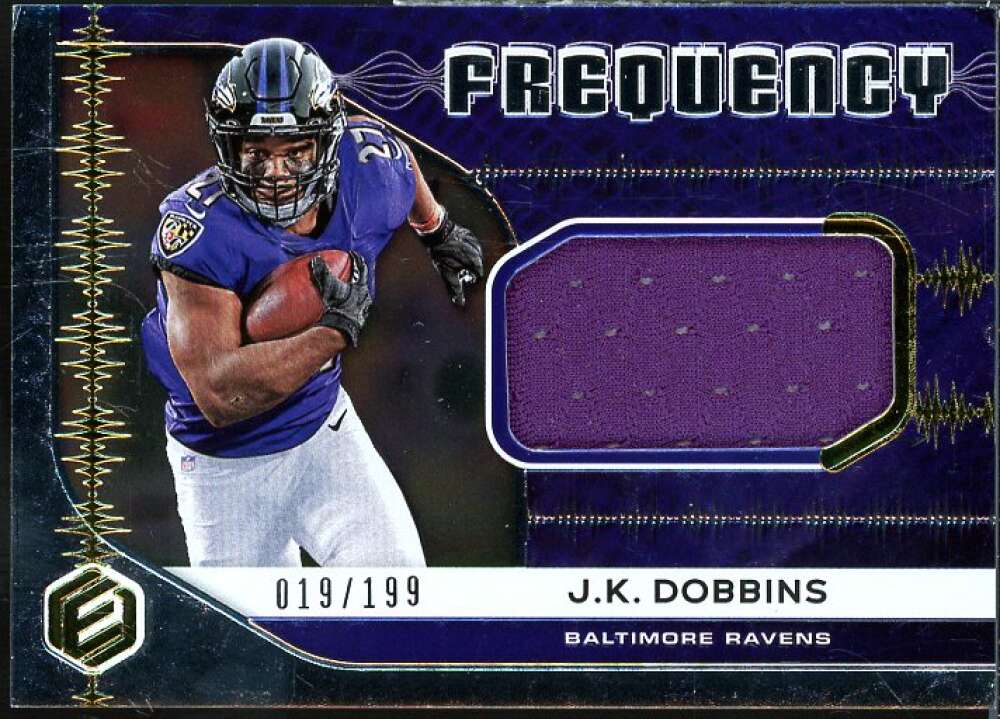 J.K. Dobbins Card 2020 Panini Elements Frequency Materials #13  Image 1