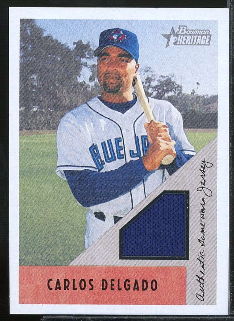 Carlos Delgado Jsy G Card 2002 Bowman Heritage Relics #BHCD  Image 1