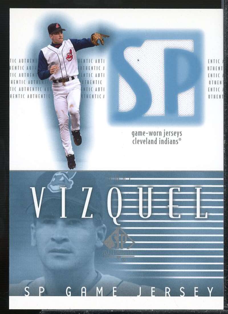 Omar Vizquel Card 2002 SP Authentic Game Jersey #JOV  Image 1