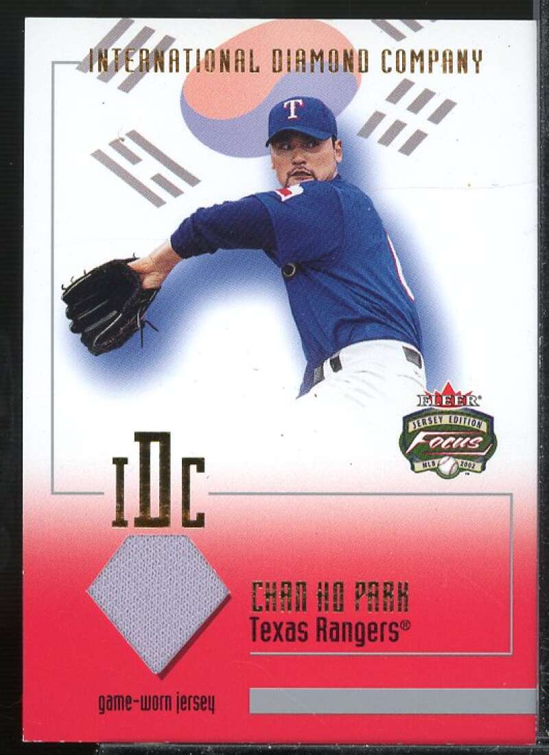 Chan Ho Park Jsy Card 2002 Fleer Focus JE Intl Diamond Co. Game Used #6  Image 1