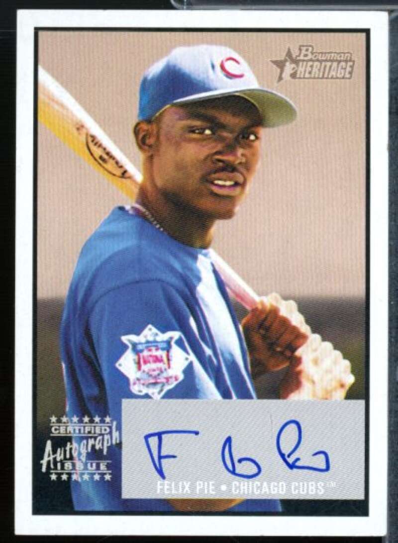 Felix Pie Card 2003 Bowman Heritage Signs of Greatness #FP  Image 1