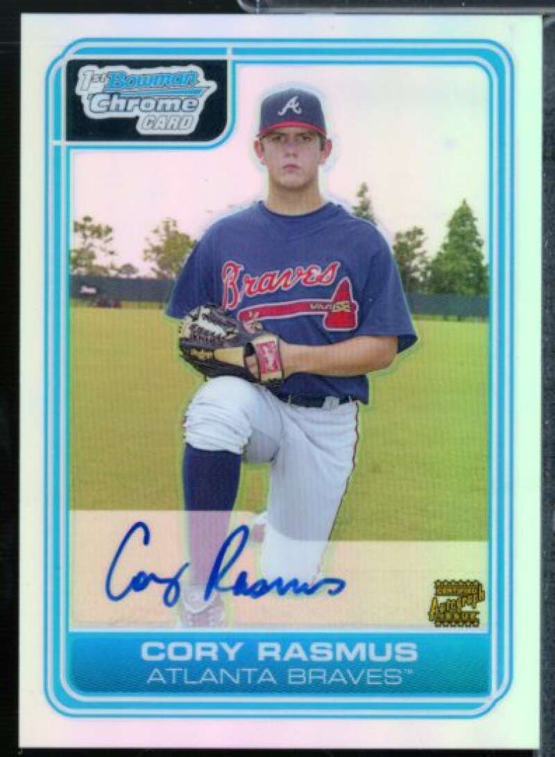 Cory Rasmus AU Rookie Card 2006 Bowman Chrome Draft Draft Picks Refractors #78  Image 1