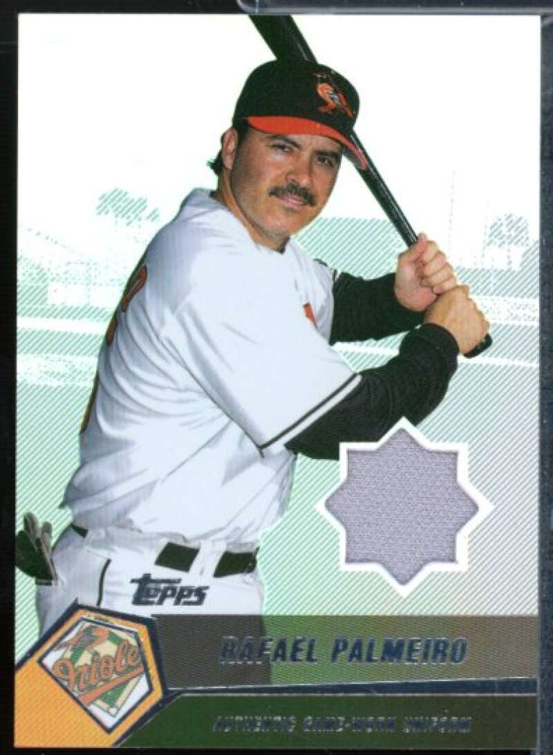 Rafael Palmeiro Uni A Card 2004 Topps Clubhouse Relics #RP  Image 1