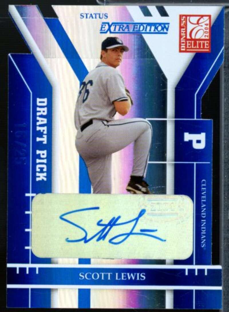 Scott Lewis Rookie Card 2004 Donruss Elite Extra Edition Signature Status #216  Image 1