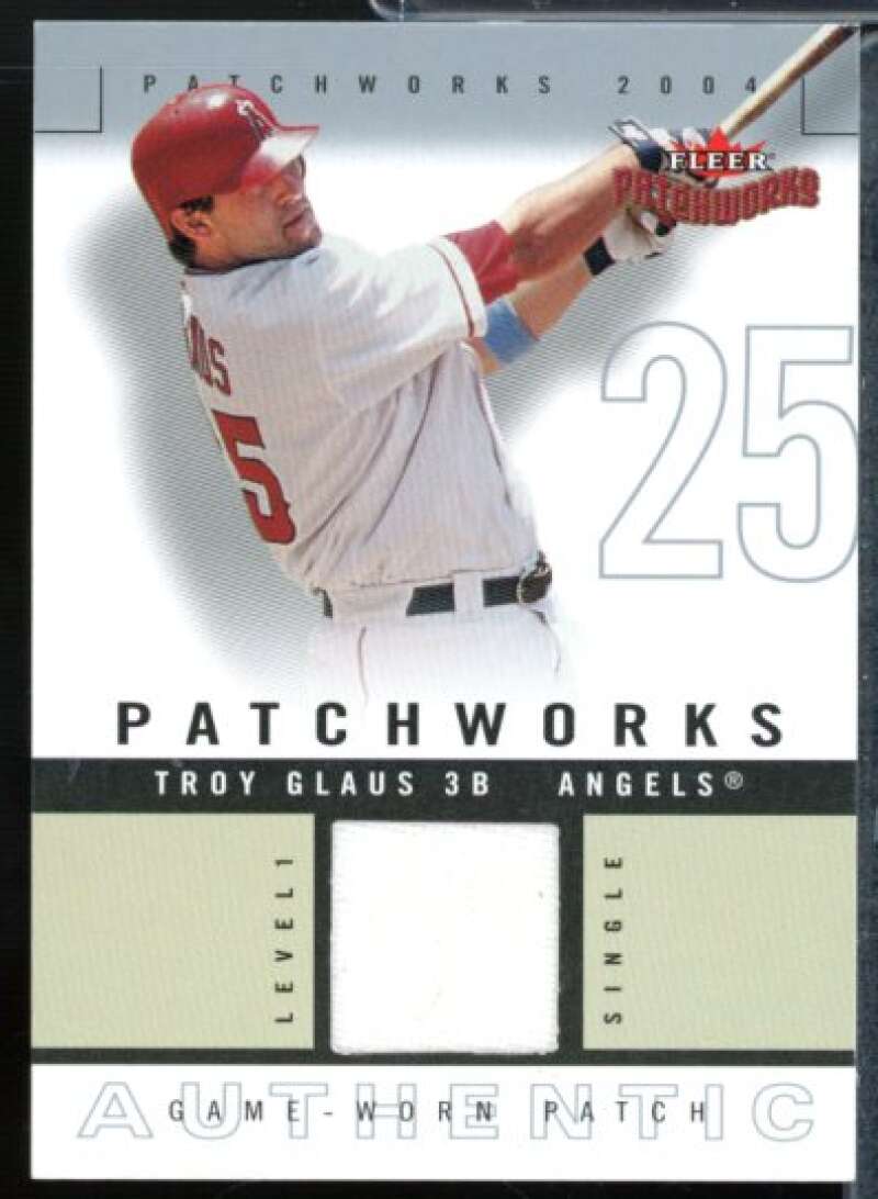 Troy Glaus Card 2004 Fleer Patchworks Game Used Level 1 #TG  Image 1