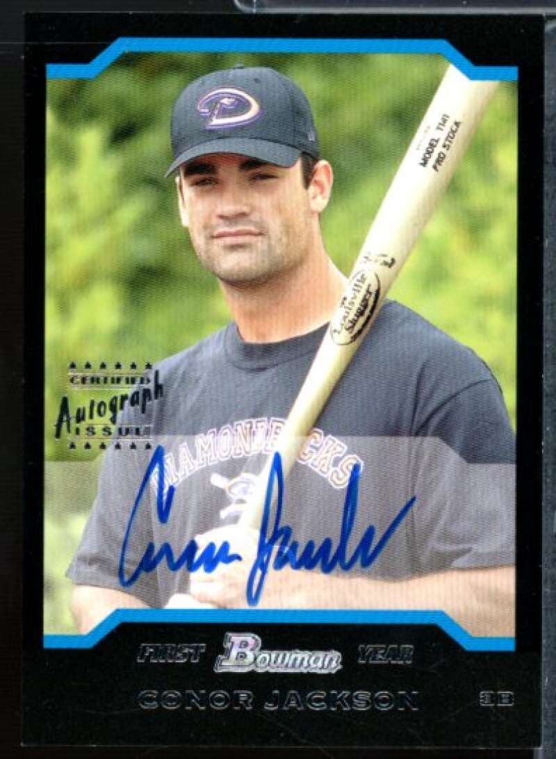 Conor Jackson Rookie Card 2004 Bowman Autographs #168  Image 1