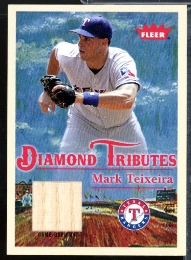 Mark Teixeira Bat Card 2005 Fleer Tradition Diamond Tributes Game Used #MT  Image 1