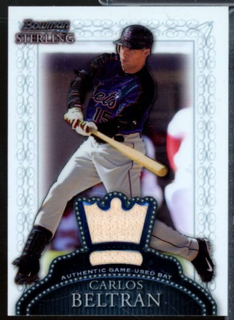 Carlos Beltran Bat A Card 2005 Bowman Sterling #CB  Image 1