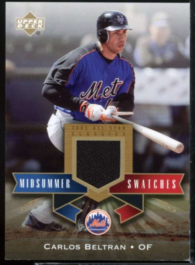 Carlos Beltran Jsy Card 2005 UD All-Star Classics Midsummer Swatches #CB  Image 1