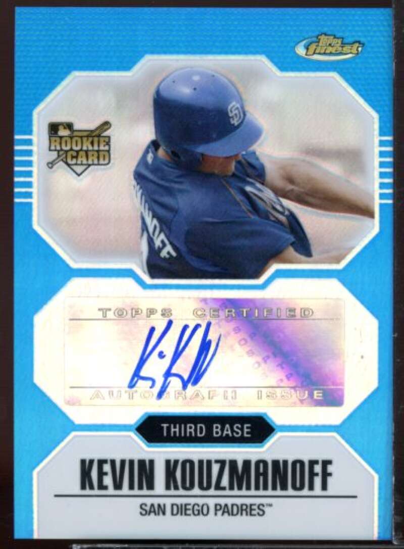 Kevin Kouzmanoff AU Rookie Card 2007 Finest Refractors Blue #154  Image 1