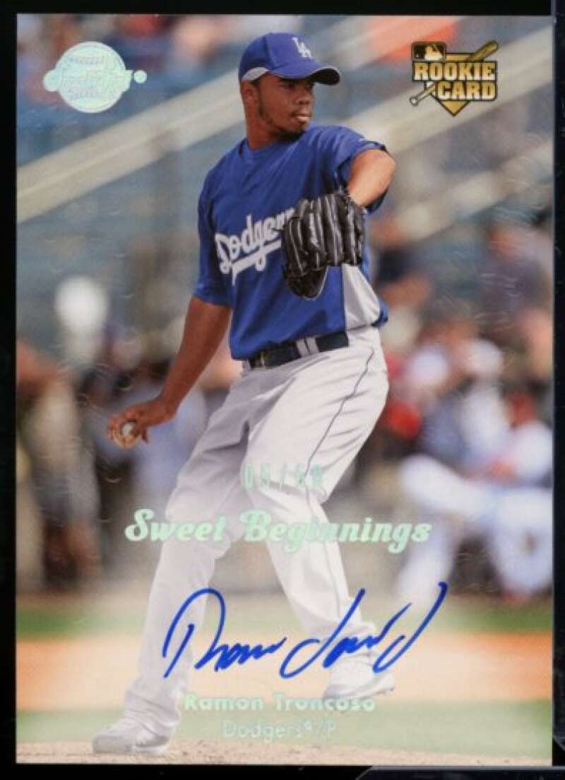 Ramon Troncoso AU Rookie Card 2008 Sweet Spot Rookie Signatures 50 #143  Image 1