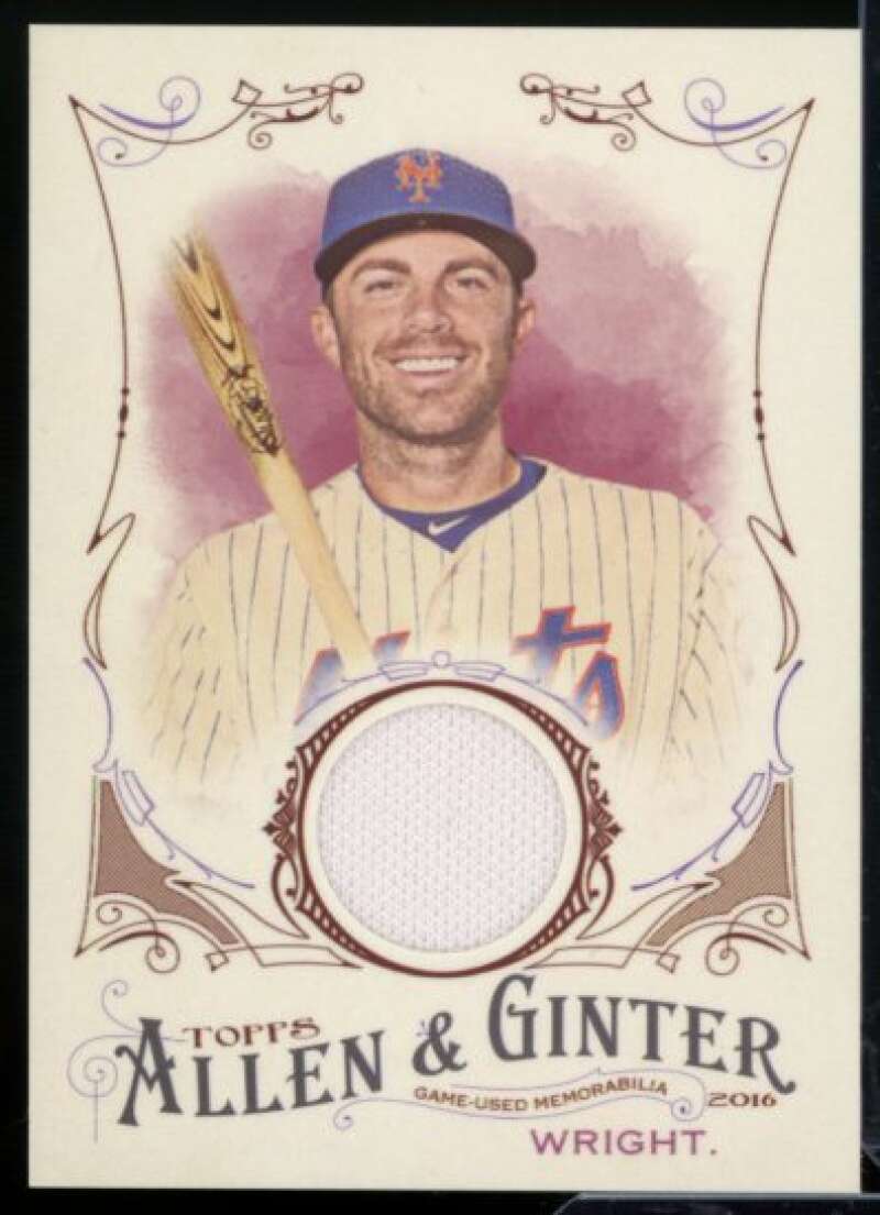 David Wright Card 2016 Topps Allen and Ginter Relics #FSRBDW  Image 1