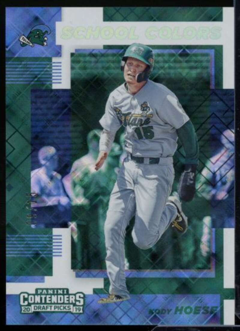 Kody Hoese Rookie 2019 Panini Contenders Draft Picks School Colors Diamond #13  Image 1