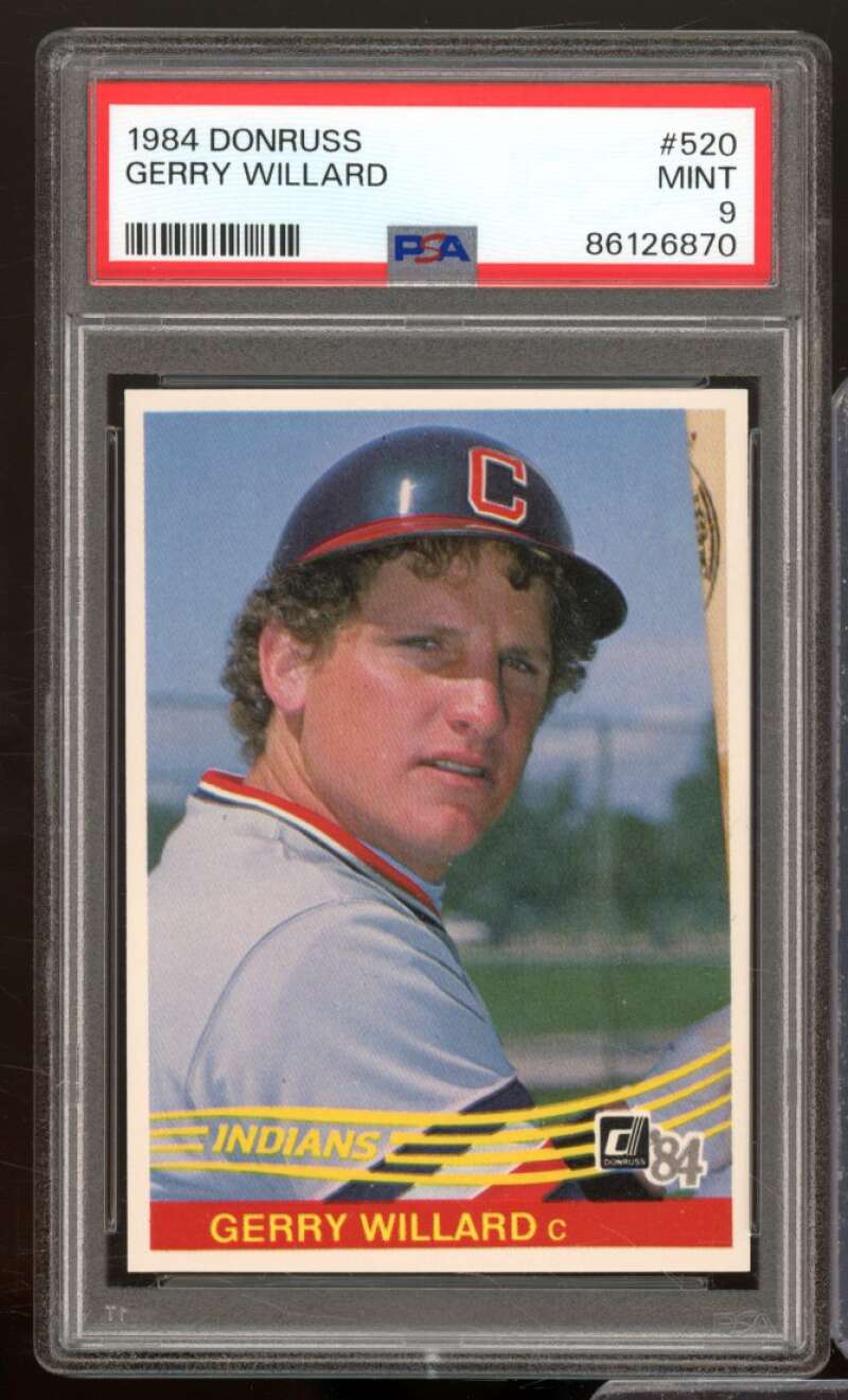 Gerry Willard Rookie Card 1984 Donruss #520 PSA 9 Image 1