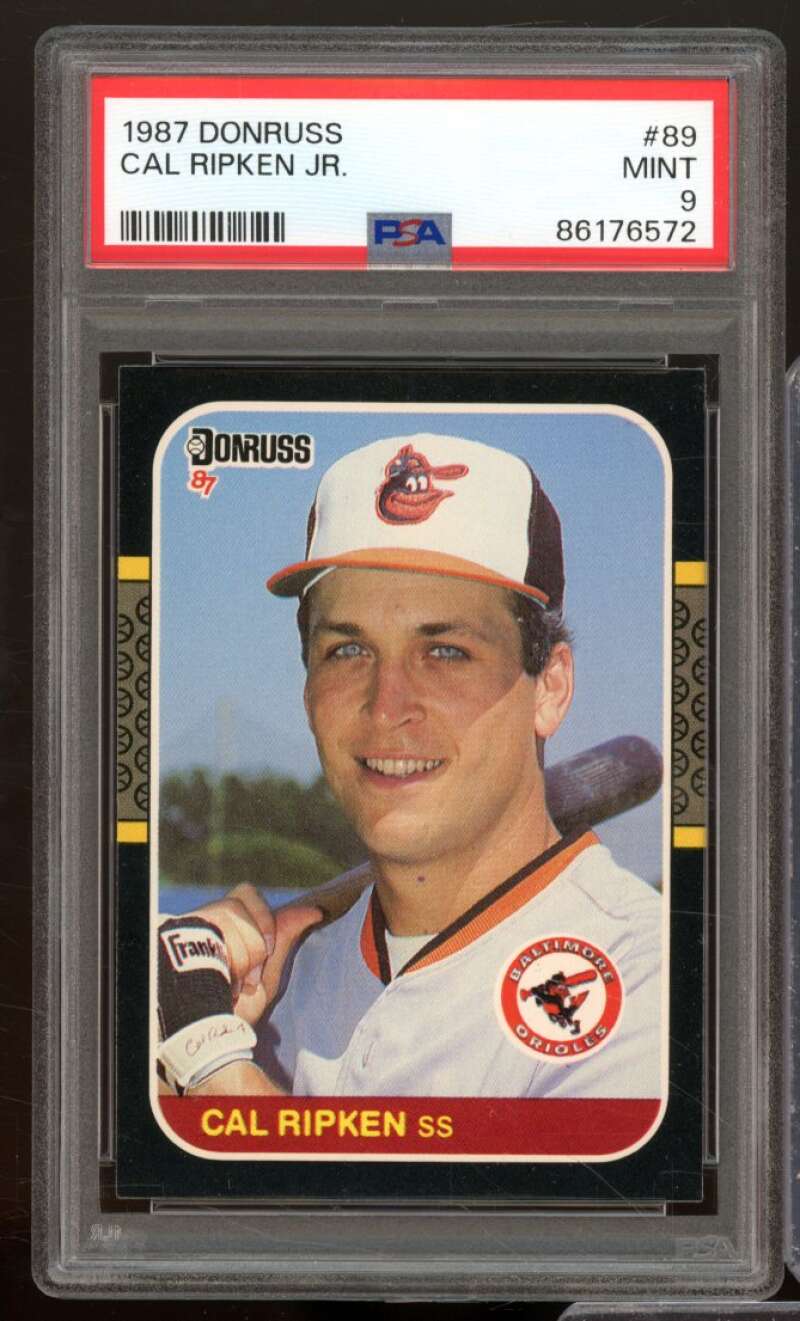 Cal Ripken Jr. Card 1987 Donruss #89 PSA 9 Image 1