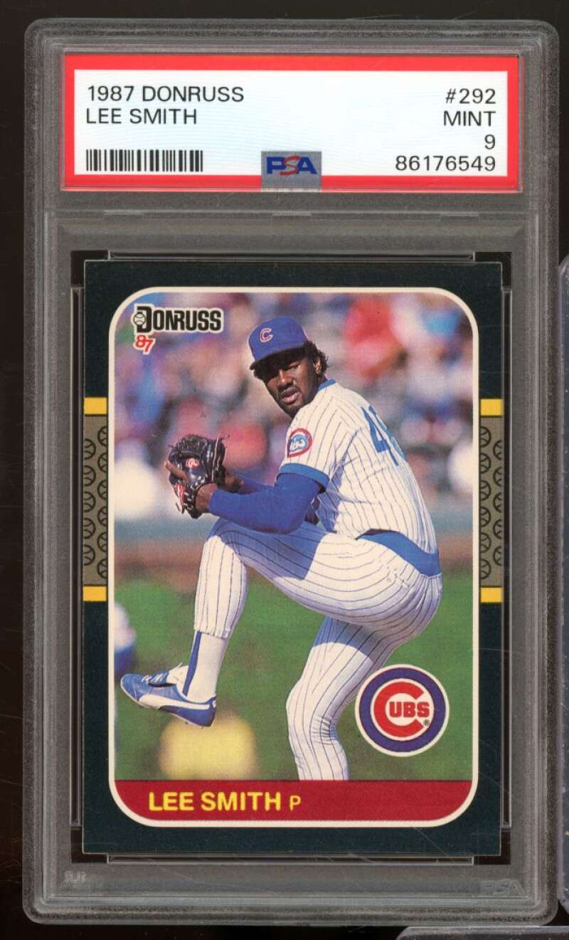 Lee Smith Card 1987 Donruss #292 PSA 9 Image 1