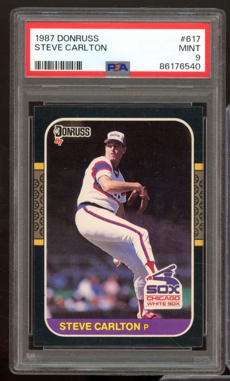 Steve Carlton Card 1987 Donruss #617 PSA 9 Image 1