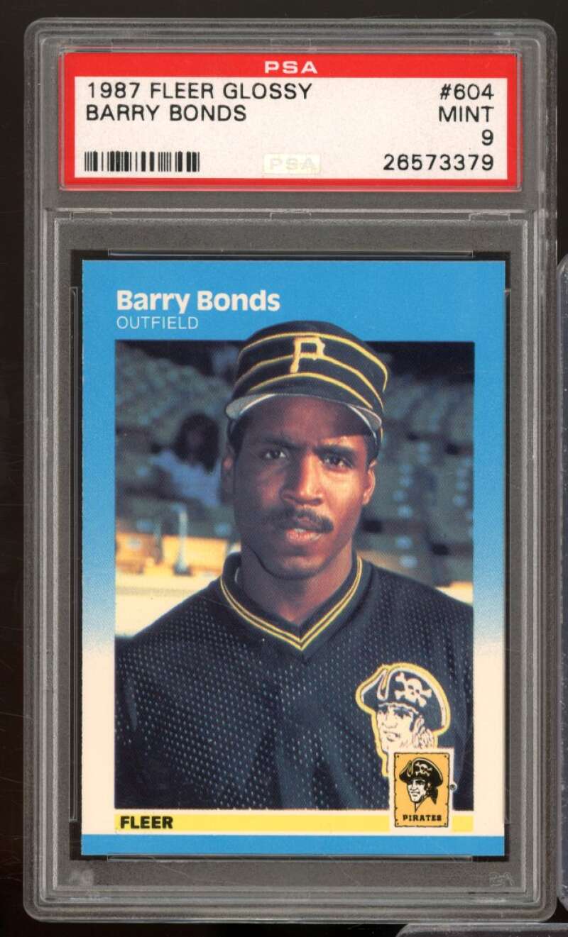 Barry Bonds Rookie Card 1987 Fleer Glossy #604 PSA 9 Image 1