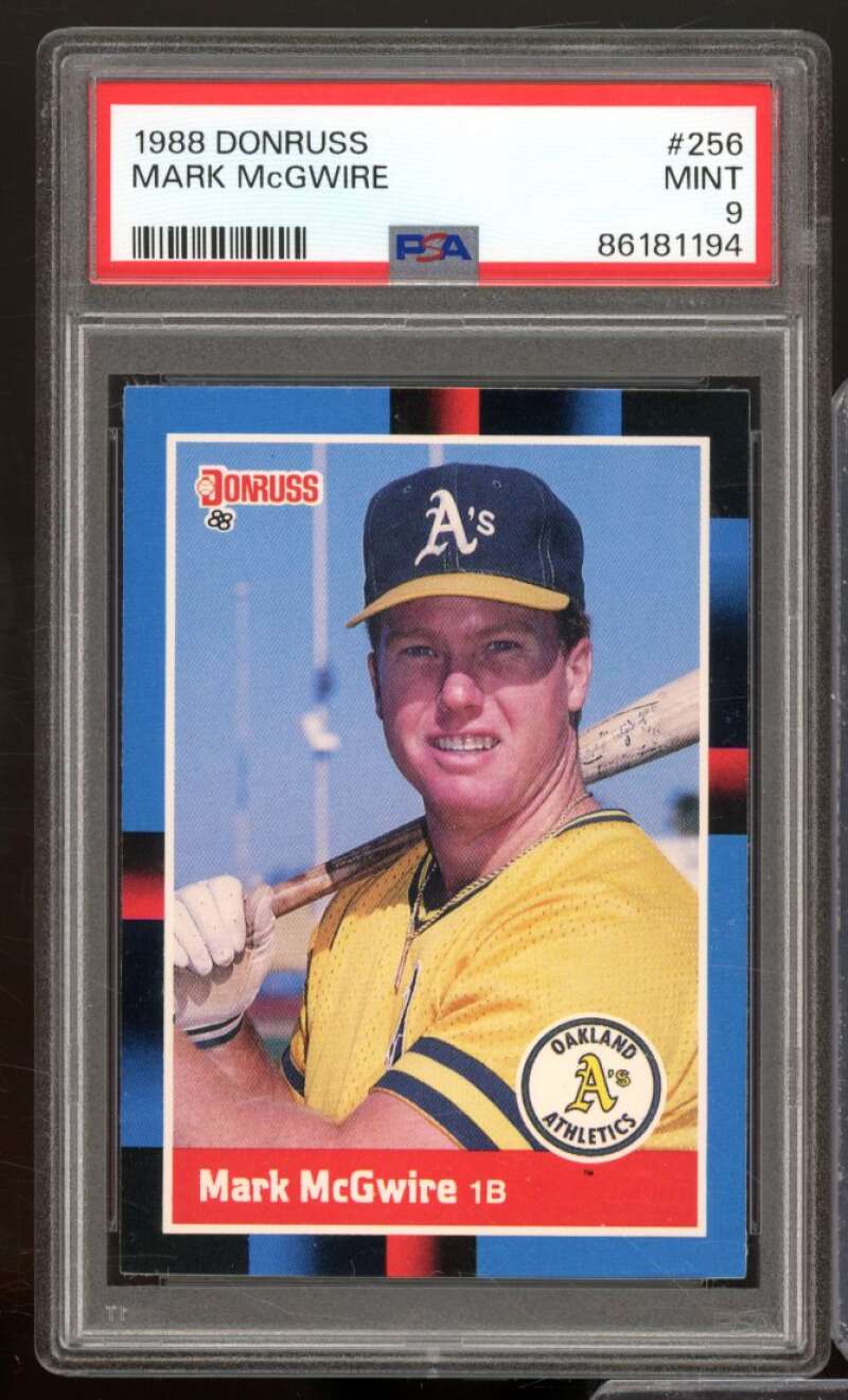 Mark McGwire Card 1988 Donruss #256 PSA 9 Image 1