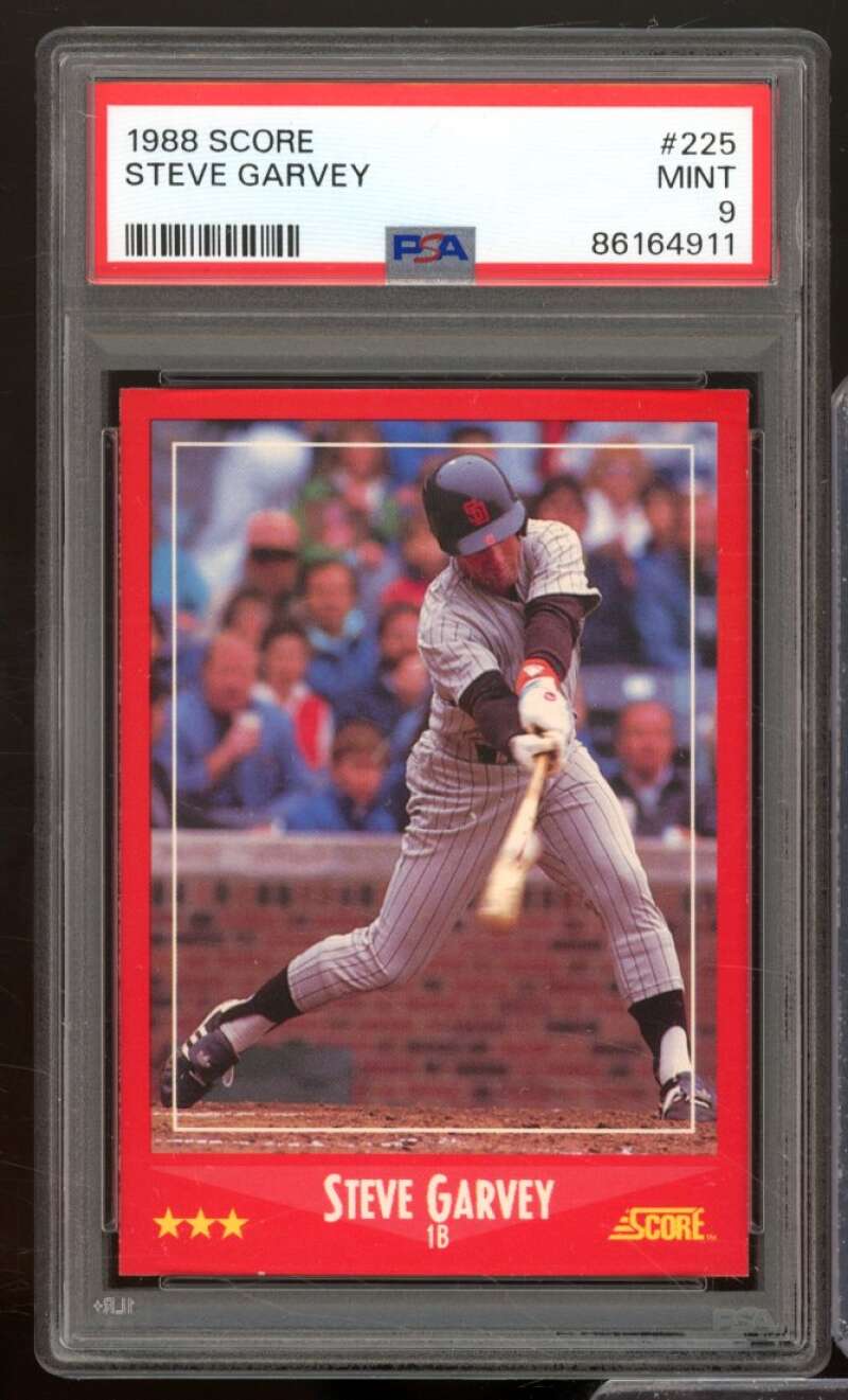 Steve Garvey Card 1988 Score #225 PSA 9 Image 1