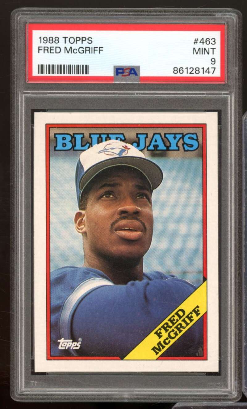 Fred McGriff Card 1988 Topps #463 PSA 9 Image 1