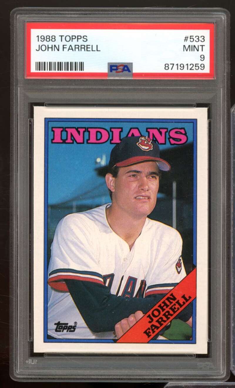 John Farrell Rookie Card 1988 Topps #533 PSA 9 Image 1