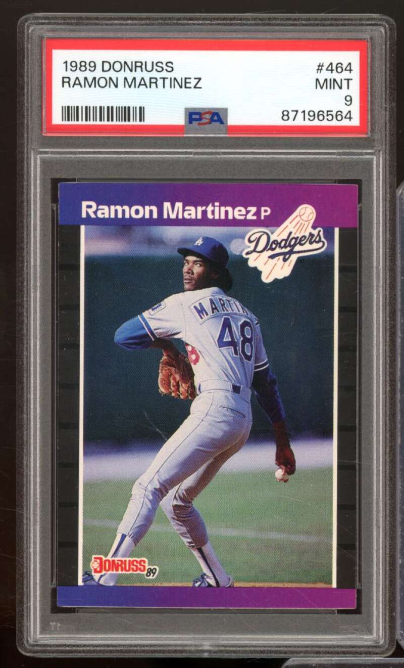 Ramon Martinez Rookie Card 1989 Donruss #464 PSA 9 Image 1