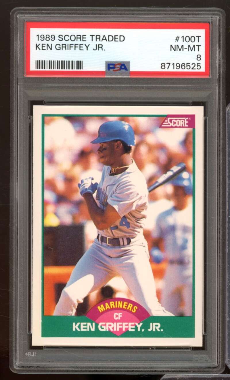 Ken Griffey Jr. Rookie Card 1989 Score Traded #100T PSA 8 Image 1