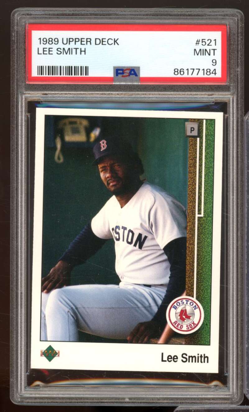 Lee Smith Card 1989 Upper Deck #521 PSA 9 Image 1