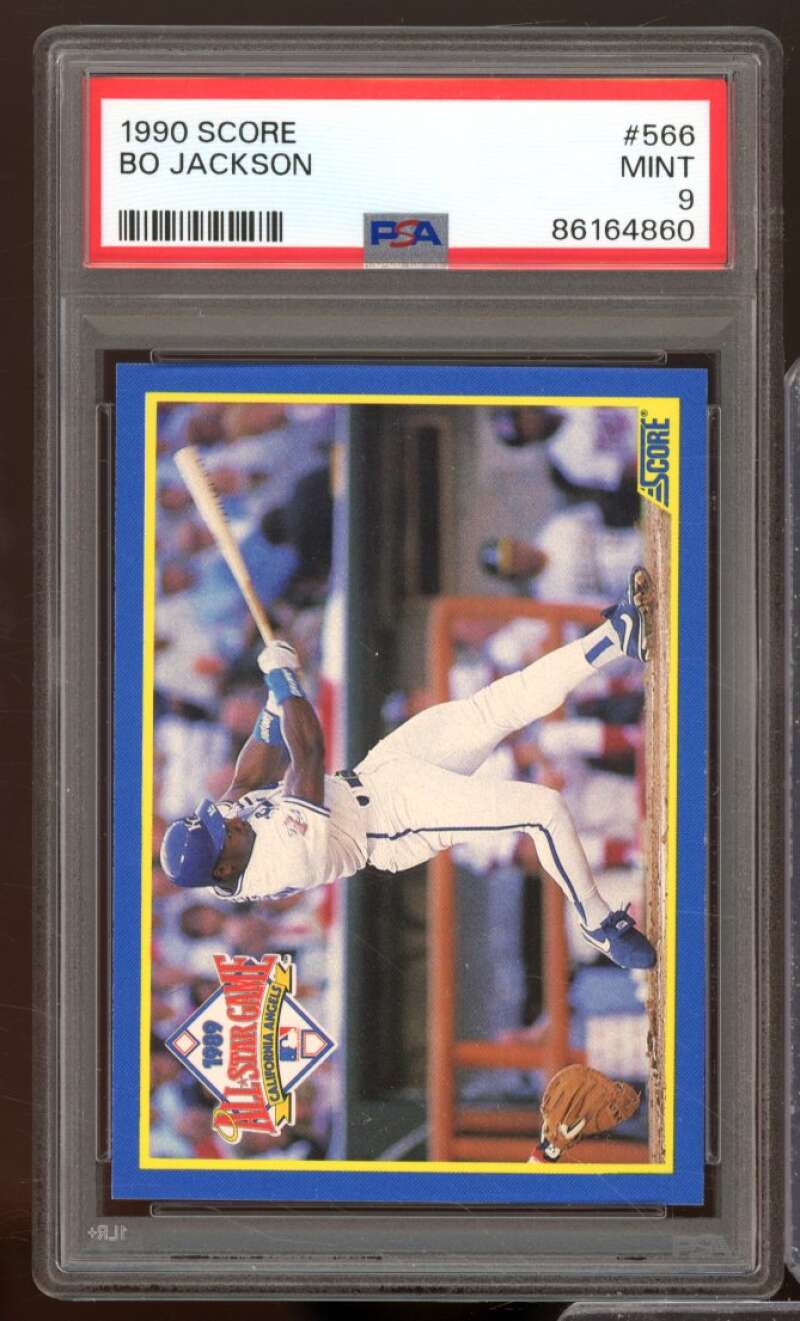 Bo Jackson Card 1990 Score #566 PSA 9 Image 1