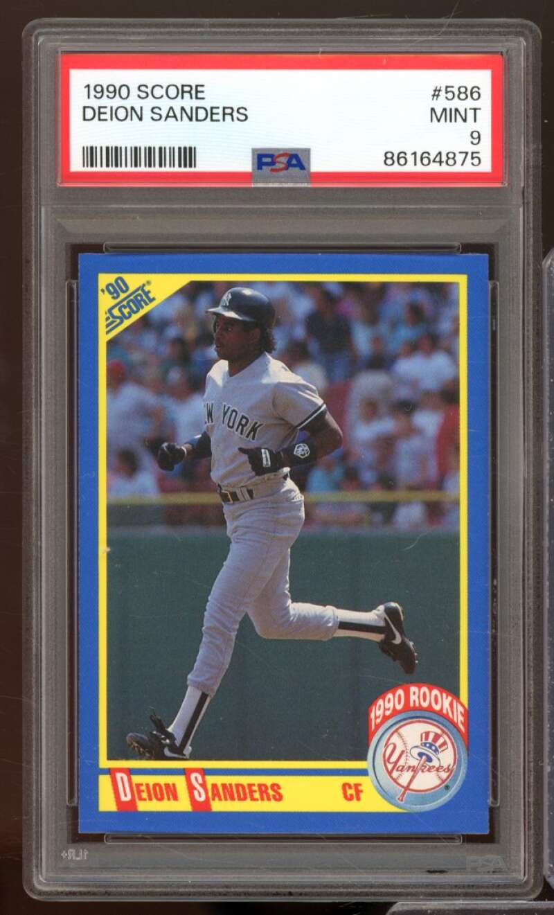 Deion Sanders Rookie Card 1990 Score #586 PSA 9 Image 1