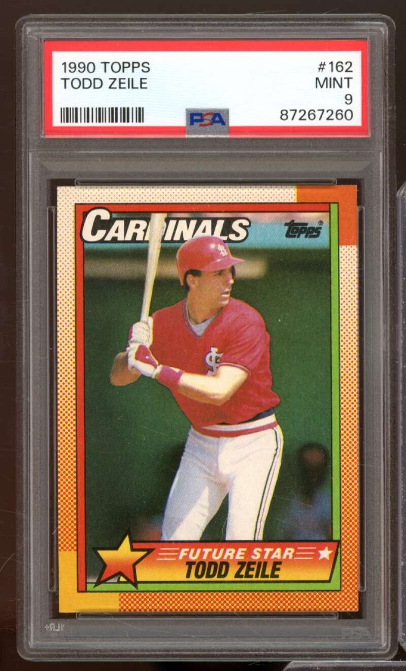 Todd Zeile Card 1990 Topps #162 PSA 9 Image 1