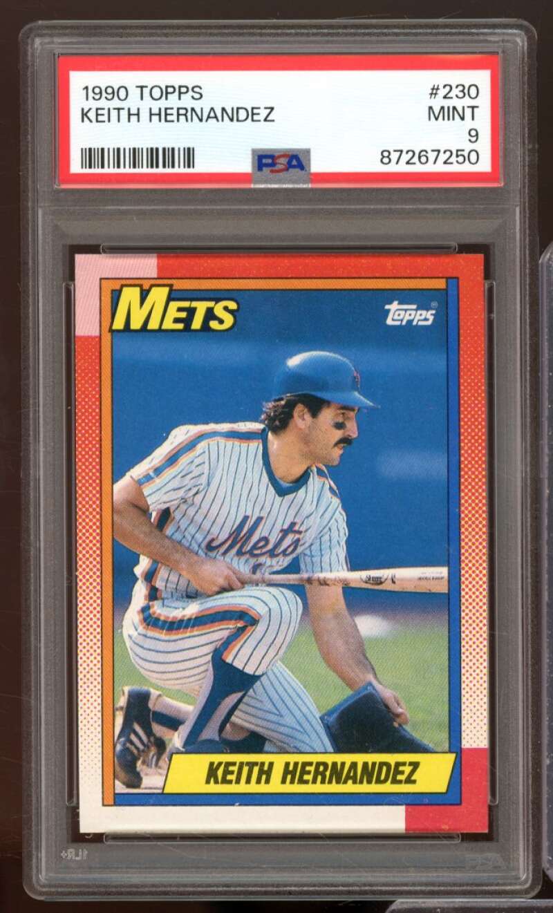 Keith Hernandez Card 1990 Topps #230 PSA 9 Image 1