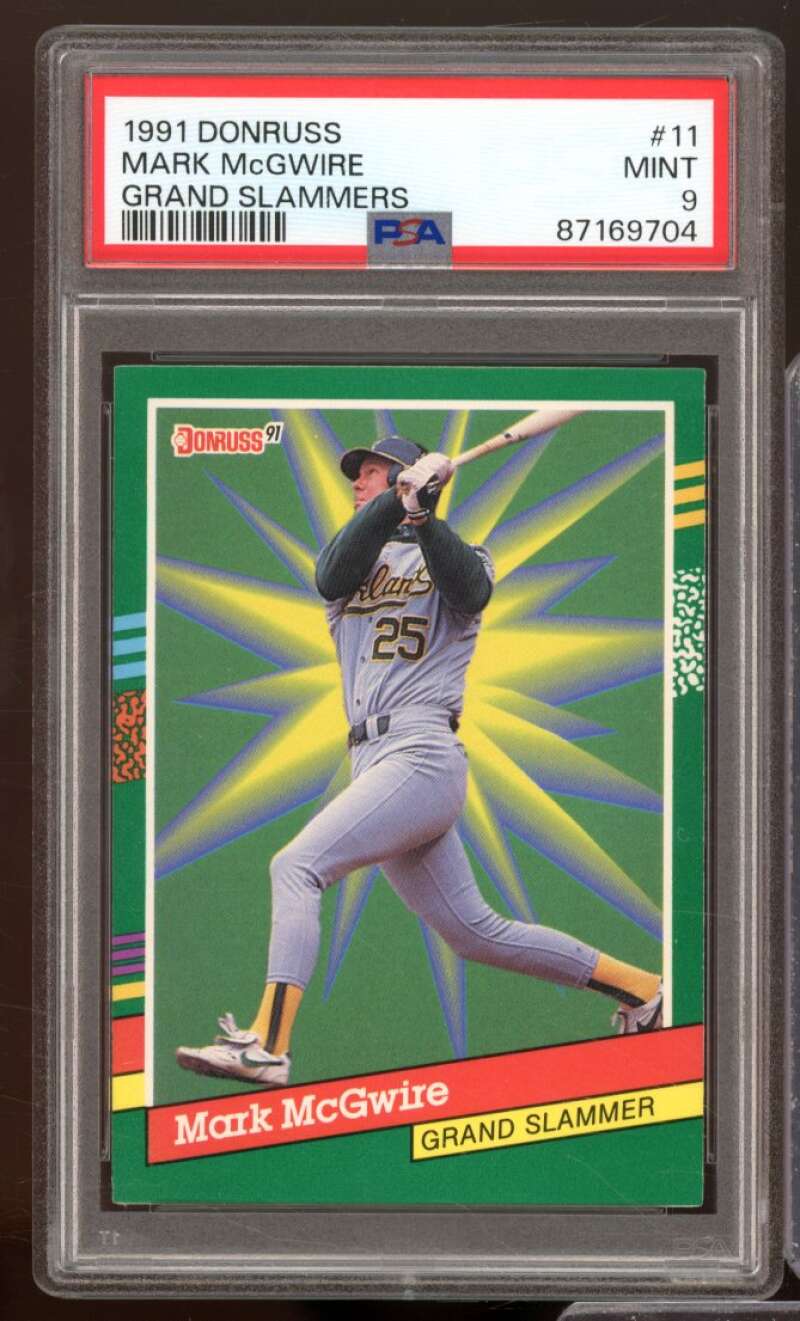 Mark McGwire Card 1991 Donruss #11 PSA 9 Image 1