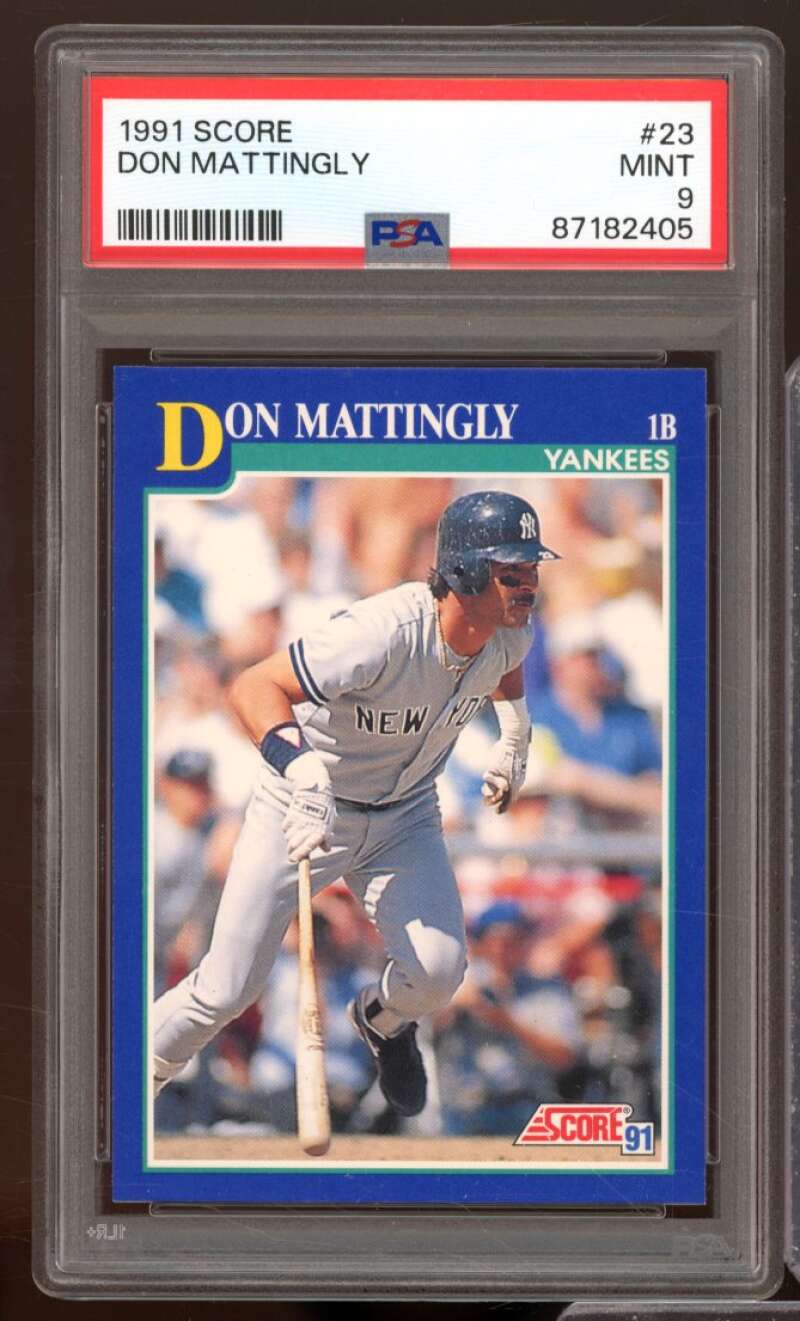 Don Mattingly Card 1991 Score #23 PSA 9 Image 1