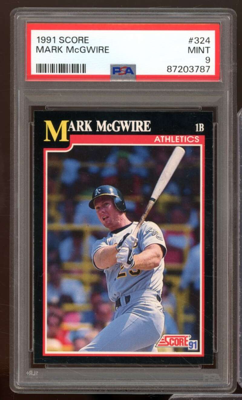 Mark McGwire Card 1991 Score #324 PSA 9 Image 1