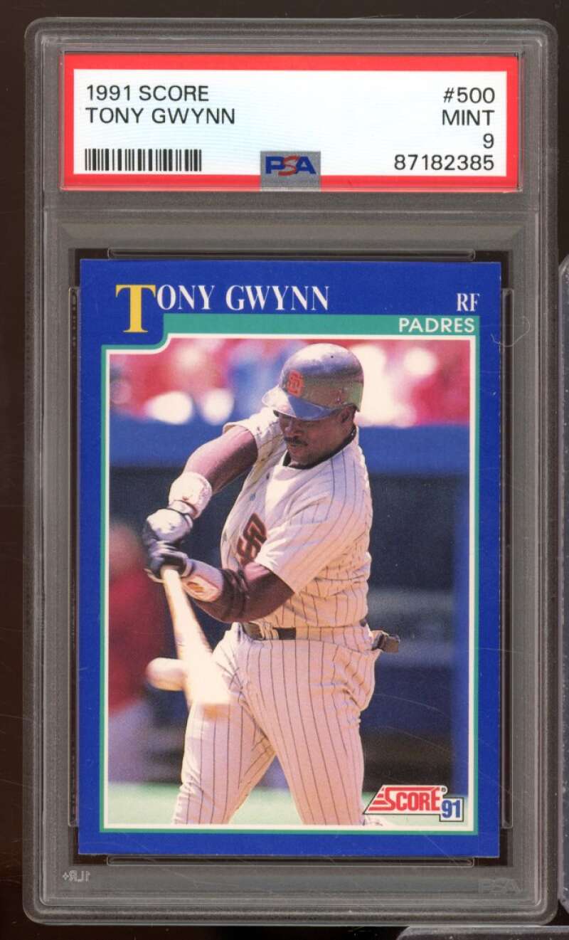 Tony Gwynn Card 1991 Score #500 PSA 9 Image 1