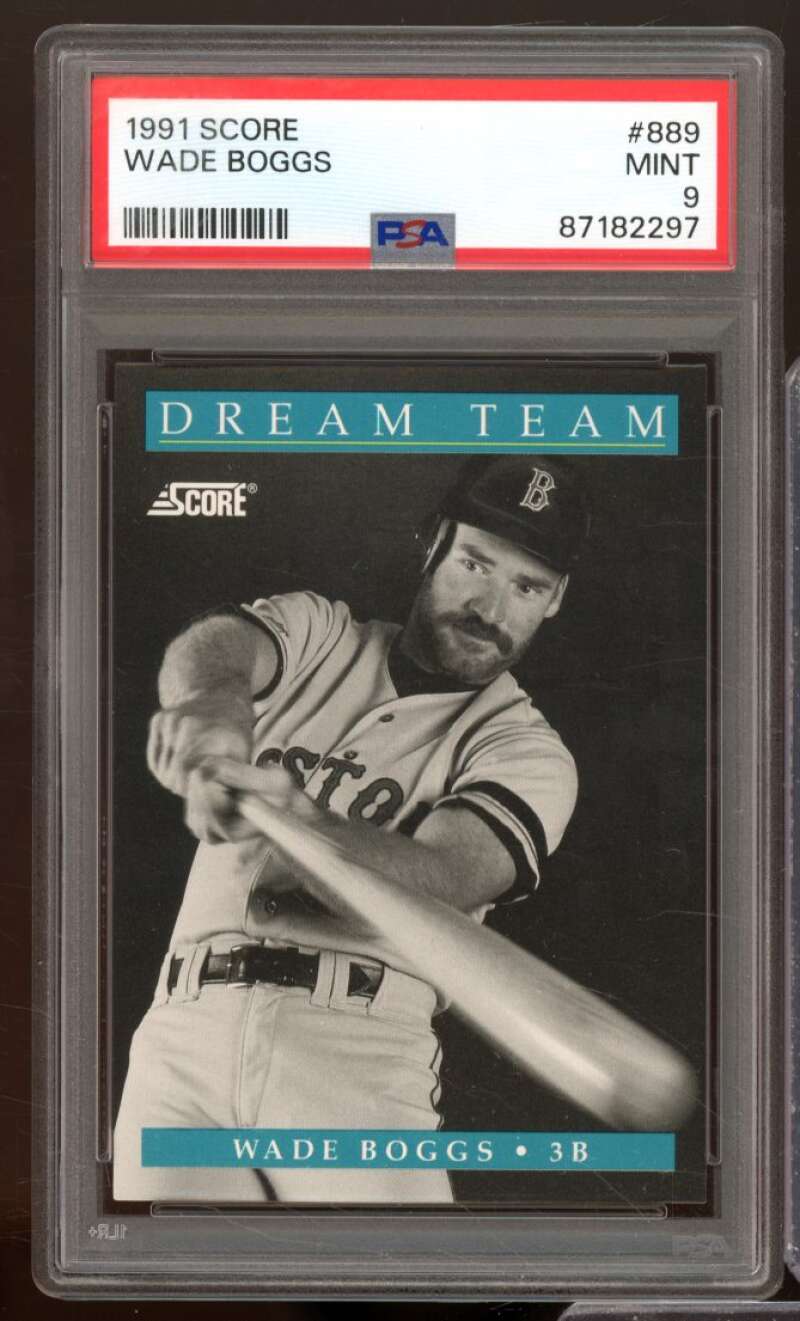 Wade Boggs Card 1991 Score #889 PSA 9 Image 1