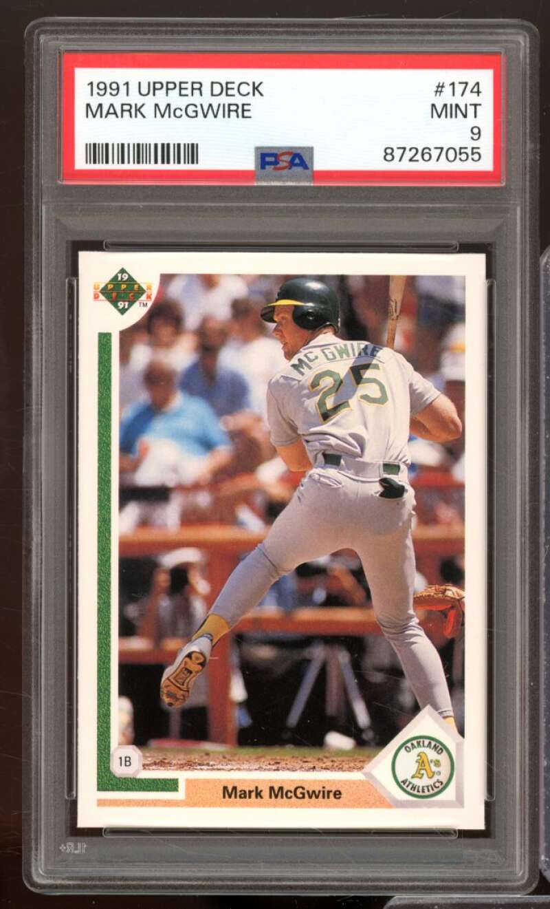 Mark McGwire Card 1991 Upper Deck #174 PSA 9 Image 1