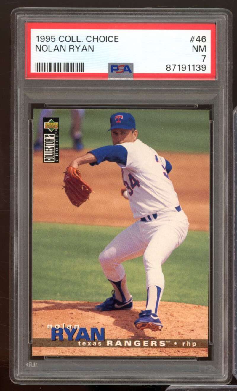 Nolan Ryan Card 1995 Collector's Choice #46 PSA 7 Image 1