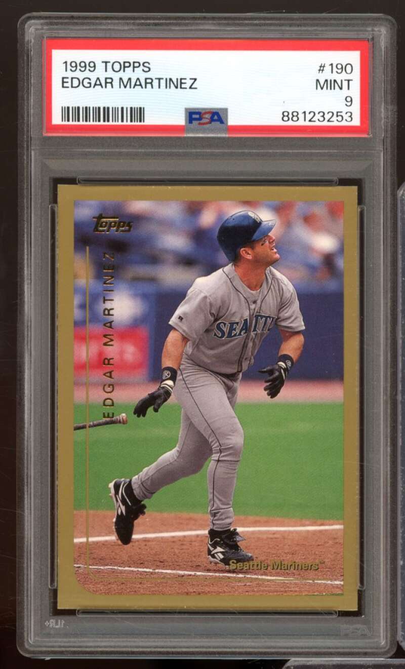 Edgar Martinez Card 1999 Topps #190 PSA 9 Image 1