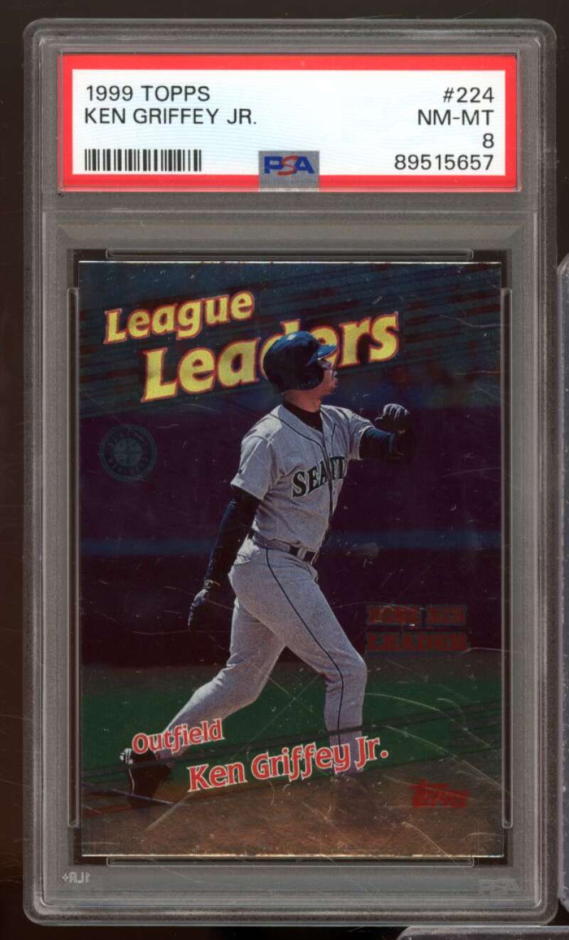 Ken Griffey Jr. LL Card 1999 Topps #224 PSA 8 Image 1