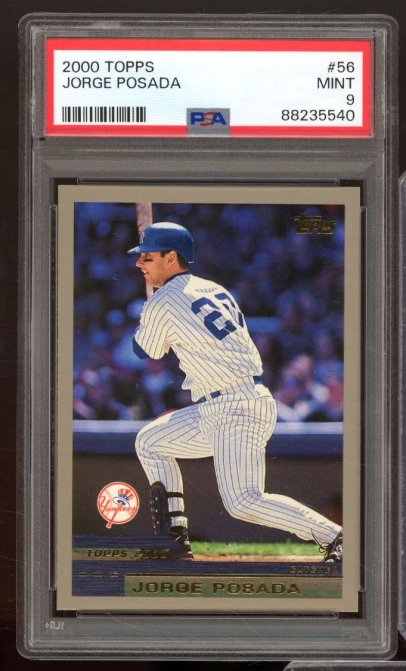 Jorge Posada Card 2000 Topps #56 PSA 9 Image 1